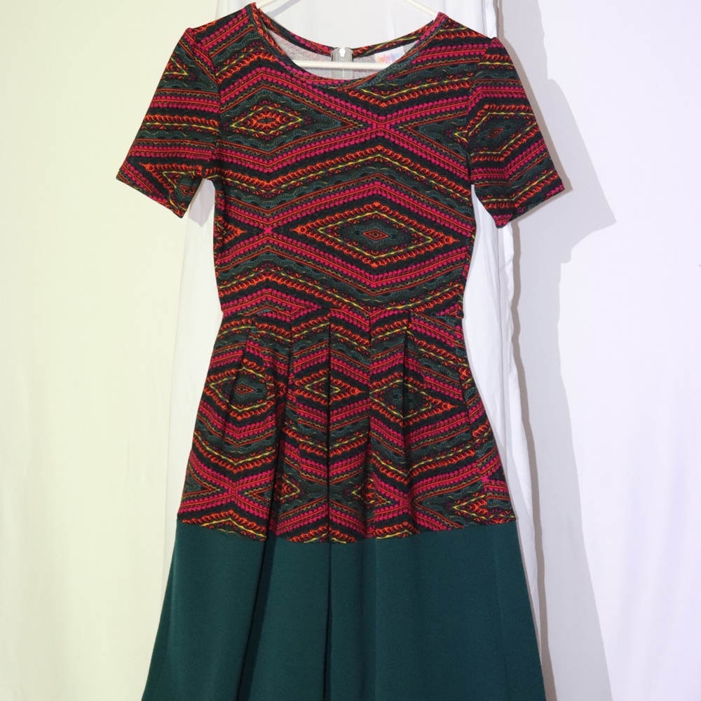 Tribal Print Skater Dress